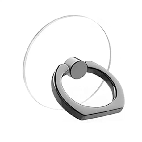 a black ring with a white background