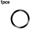 a black ring with a white background