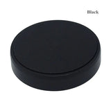 a black puck puck with a white background