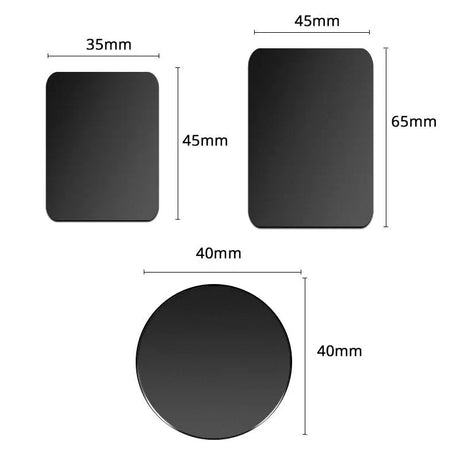 a black round table top with measurements