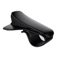 a black saddle saddle with a white background