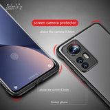 the back of a black samsung phone with a camera lens