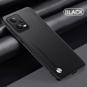 The back of a black samsung phone case