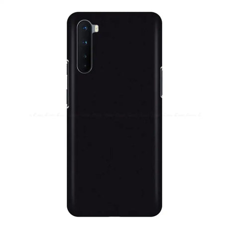 The back of a black samsung phone case