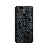 the water drops on the black phone case