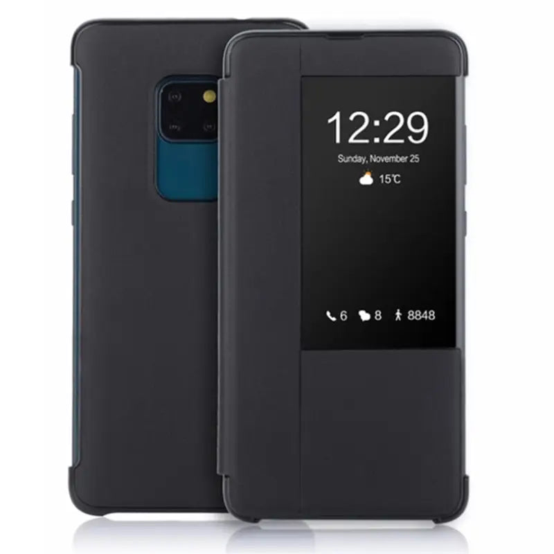 the back of a black samsung s10 phone case