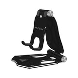 the black and silver phone holder