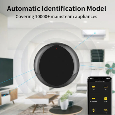 Black smart home hub.