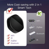 Black smart home hub.