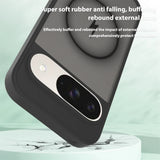 A black smartphone case with a camera cutout and charging symbol.