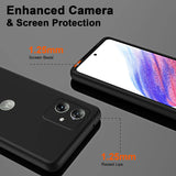 Black smartphone case with enhanced camera and screen protection.