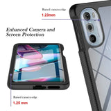 A black smartphone case with enhanced camera and screen protection.