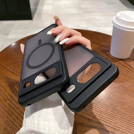 Black smartphone cases with circular cutouts for the camera.