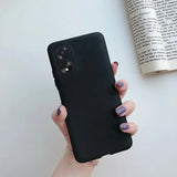 Black smartphone with dual cameras and a matte case.