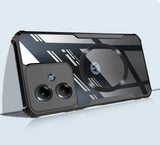 Black smartphone with dual-lens camera and MagSafe ring.
