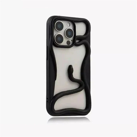 Black snake-themed phone case.
