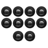 a set of black speakers on a white background