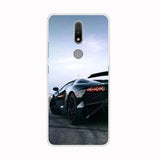 a black sports car on the road back cover for motorola z3