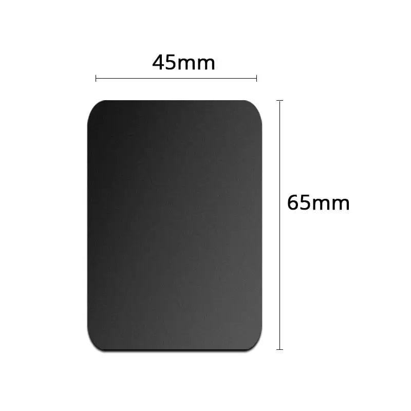 a black square shaped mouse pad with a white background