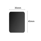 a black square shaped mouse pad with a white background