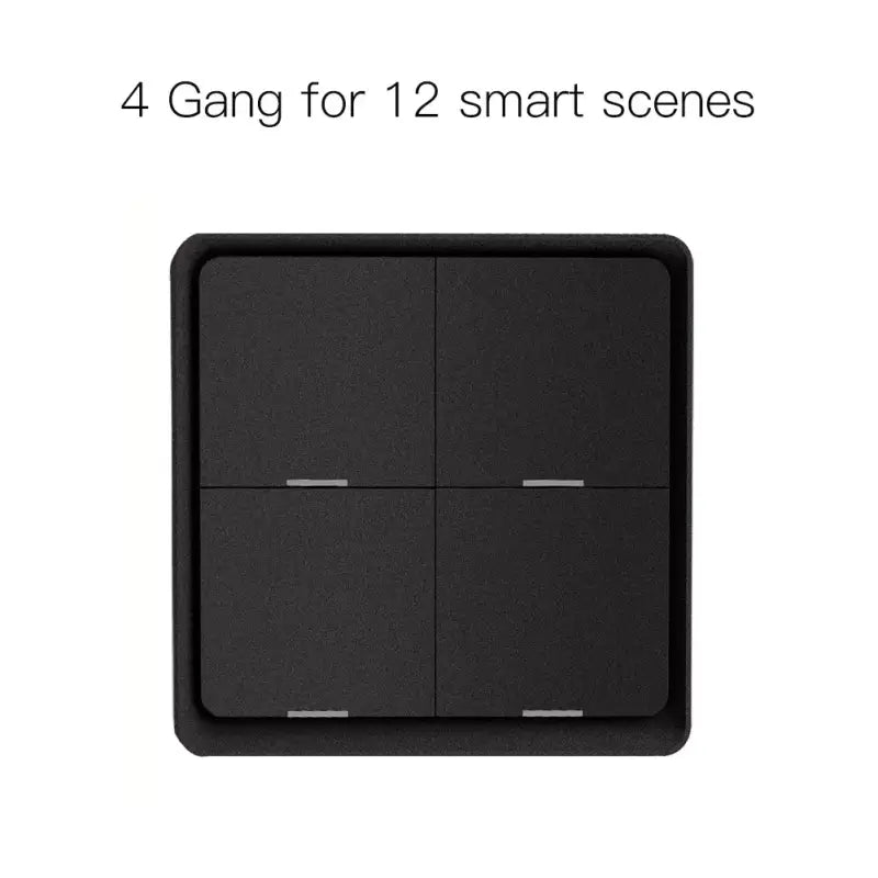 A black square shaped wall mounted speaker with four speakers