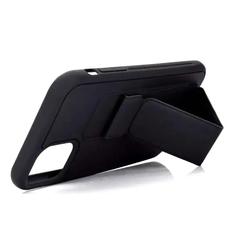 The black stand case for the iphone