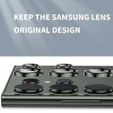a black and white image of a stove with the words keep the samsung’s original design