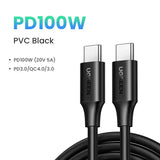 a black usb cable with the words p0v