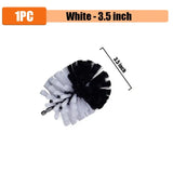 black and white feather pom