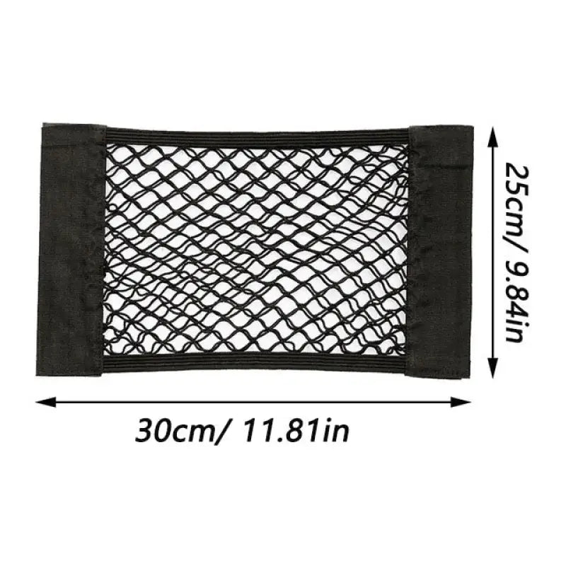 a black net door mat with a white background