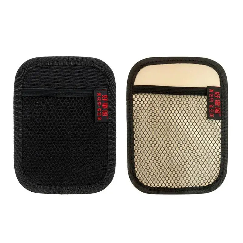 the case is made from mesh and has a zipper closure