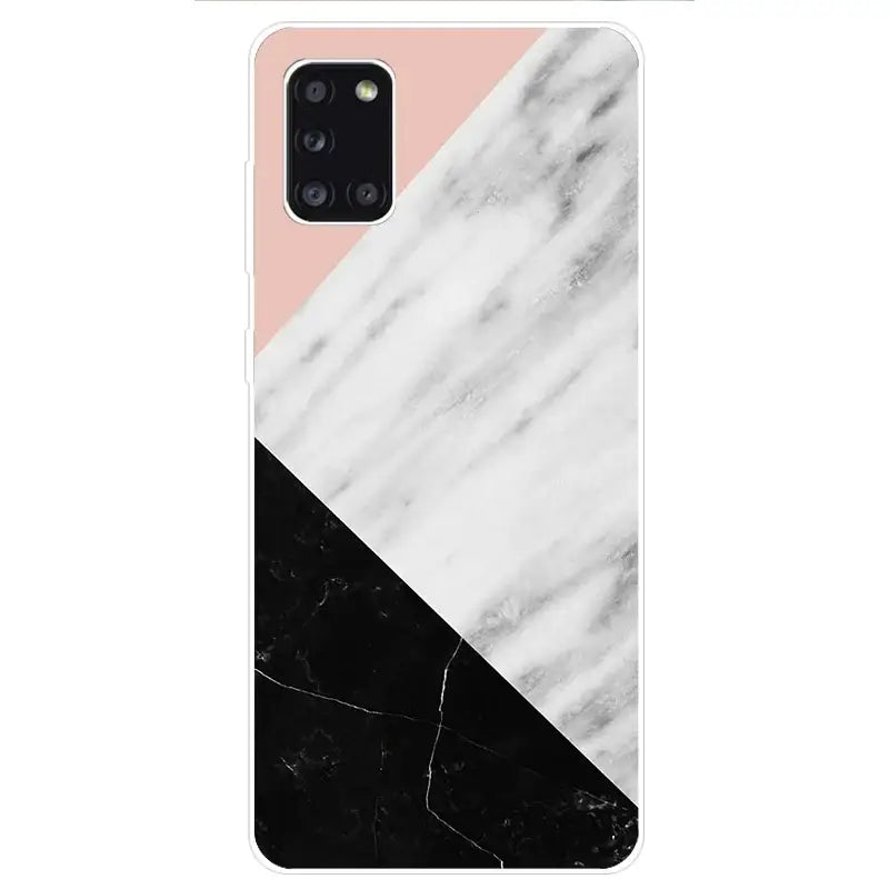 The black and white marble phone case