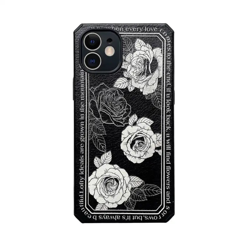 the black rose phone case