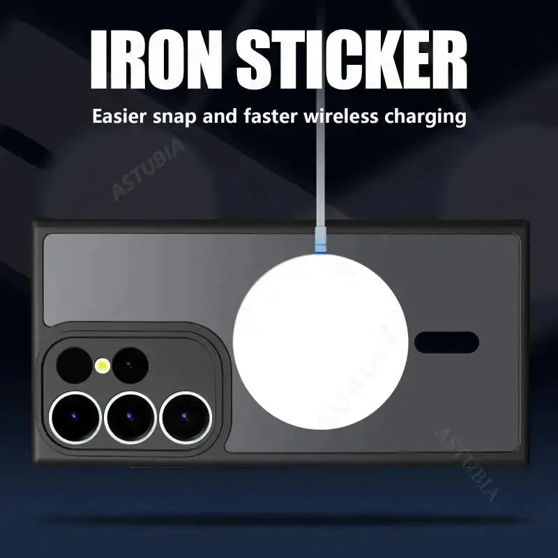 a black and white poster with the words,’iron sticker ’