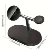 Black wireless charging stand.