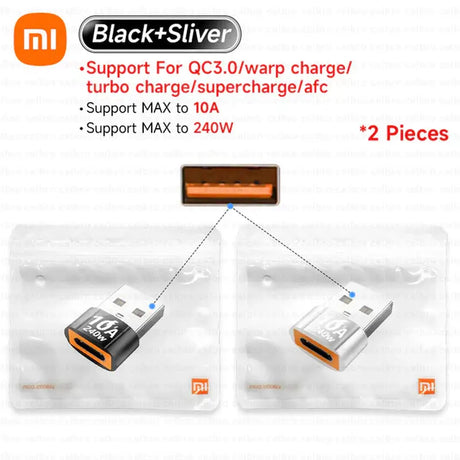 a close up of two different images of a usb charger