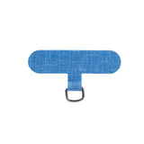 a blue belt with a metal hook