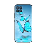blue butterflies on water phone case