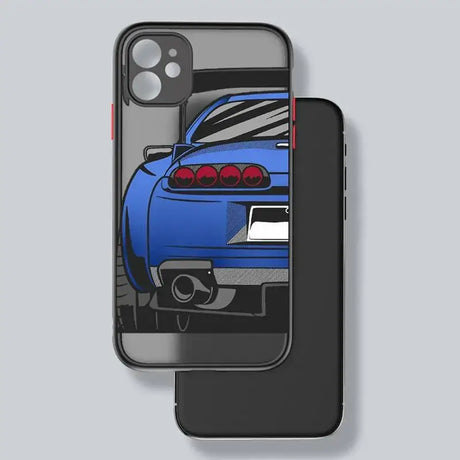 A blue car iphone case