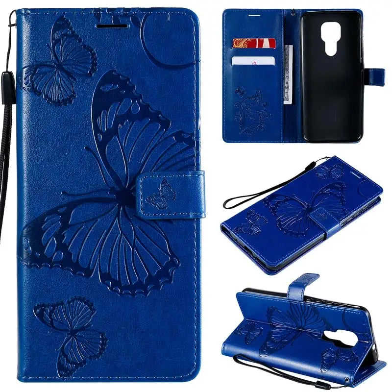 butterfly leather wallet case for samsung s9