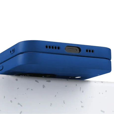 The back of a blue case for the nokia z2