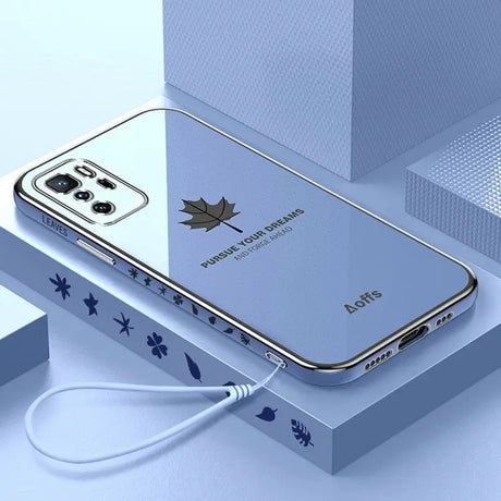 a blue case with a star design on it