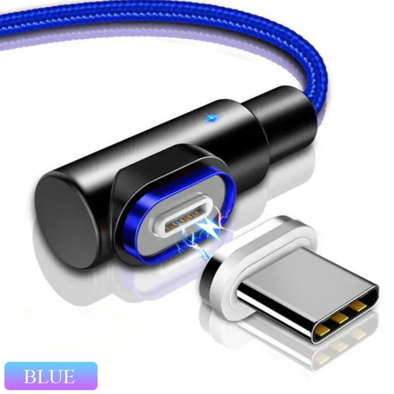 blue lightning usb charging cable