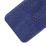 A blue crocodile skin case for the iphone