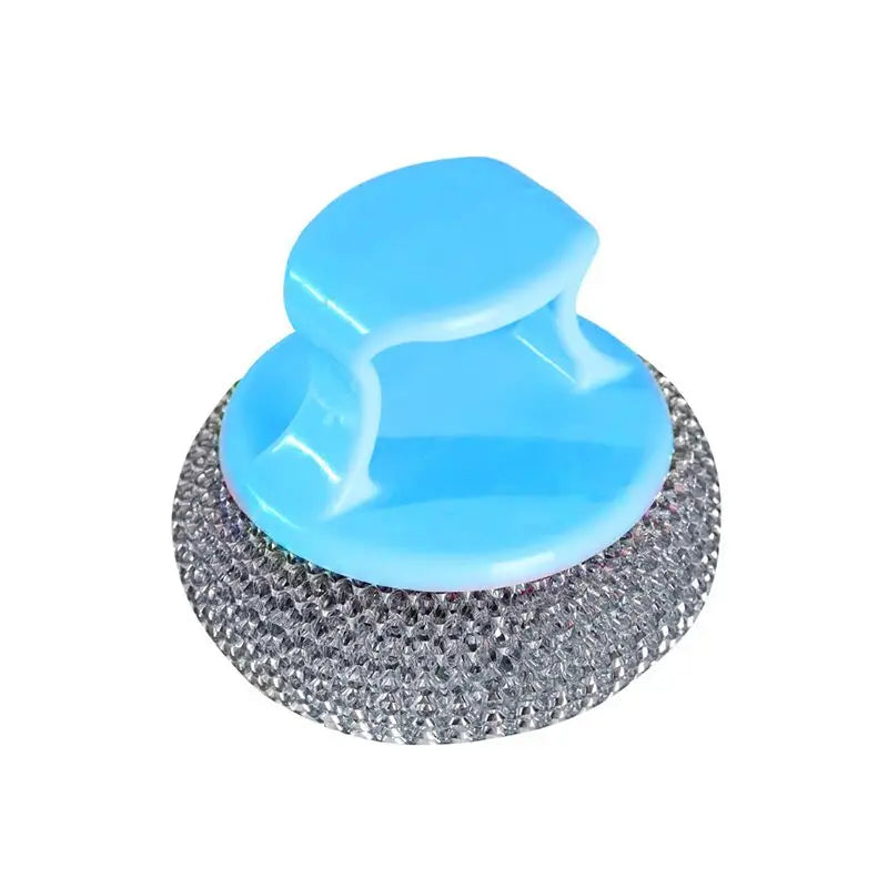 a blue diamond polisher on a white background