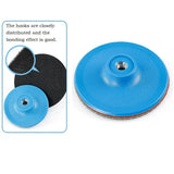 a blue disc with a hole and a hole in the middle