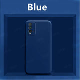 the blue iphone case is shown in a box