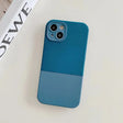 The back of a blue iphone case