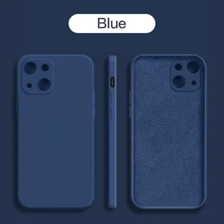 the blue iphone case is shown with the iphone 11 and iphone 11