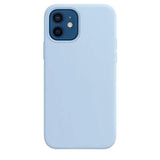 the back of a blue iphone case